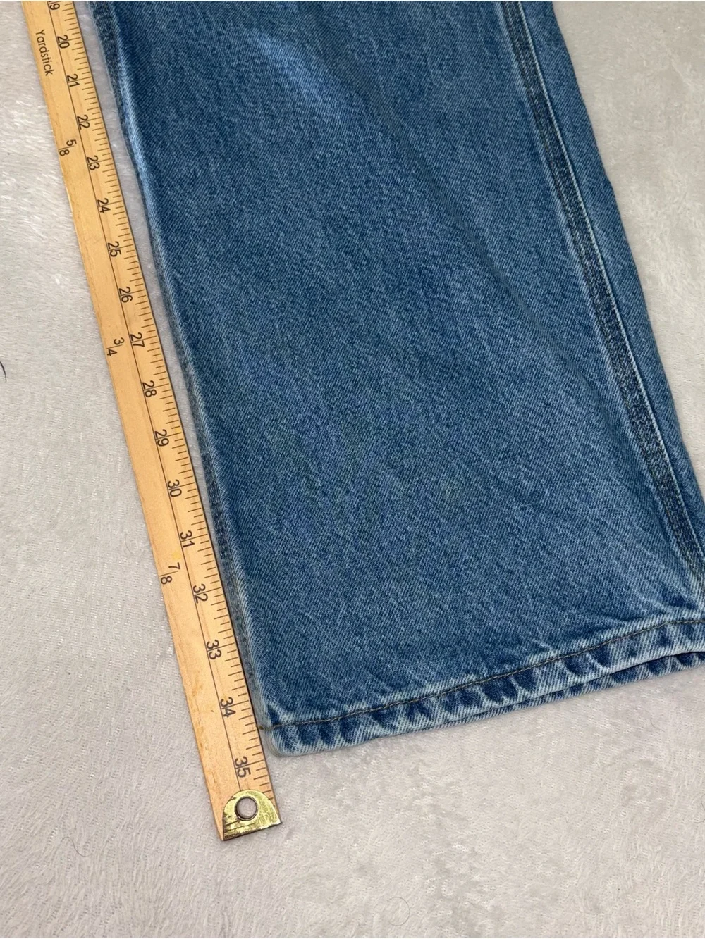Carhartt B171 DST Relaxed Fit Carpenter Jeans Blue Denim Mens 38X36
